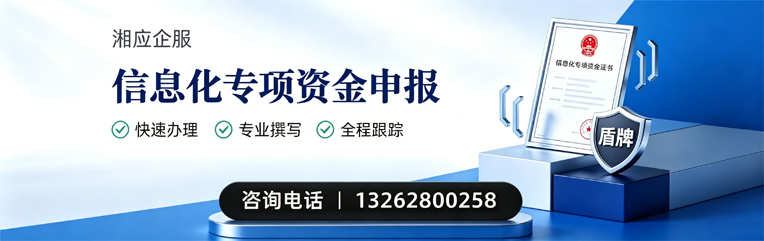 韶关信息化专项资金申报服务