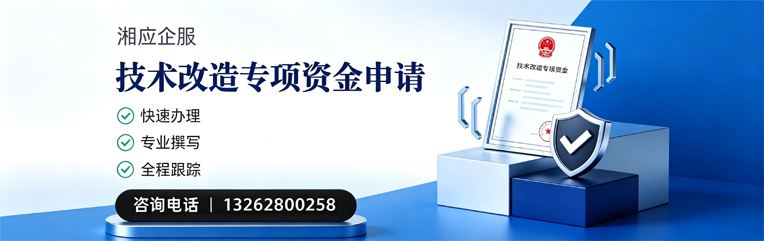 韶关技术改造专项资金申报服务