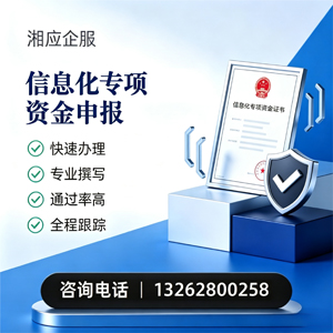 韶关信息化专项资金申报服务