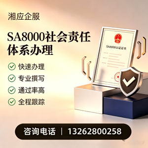 韶关SA8000社会责任体系认证服务